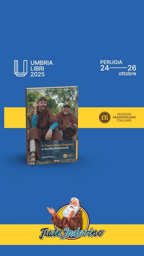 Frate Indovino a UmbriaLibri 2025: spiritualità, natura e cultura in dialogo.