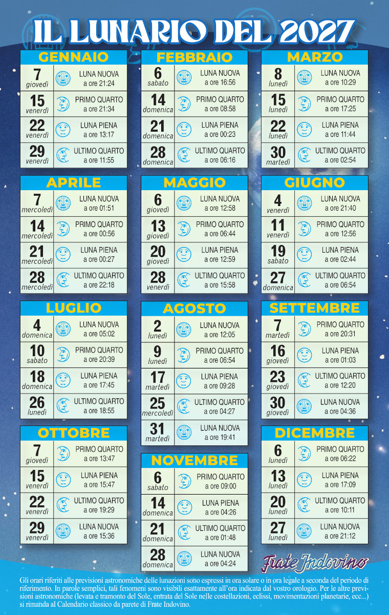 2027 - Calendario da tavolo Il Cantastorie